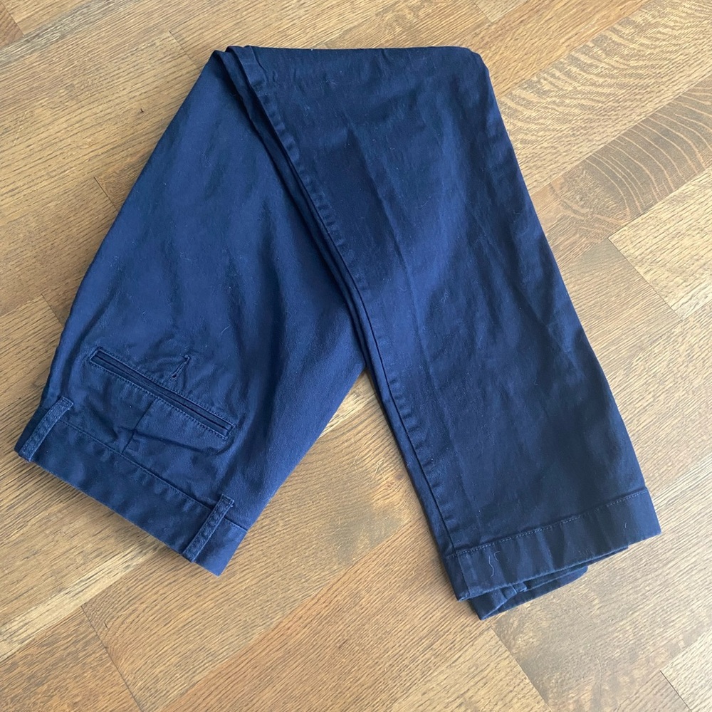 J. Crew Flex Navy Trousers